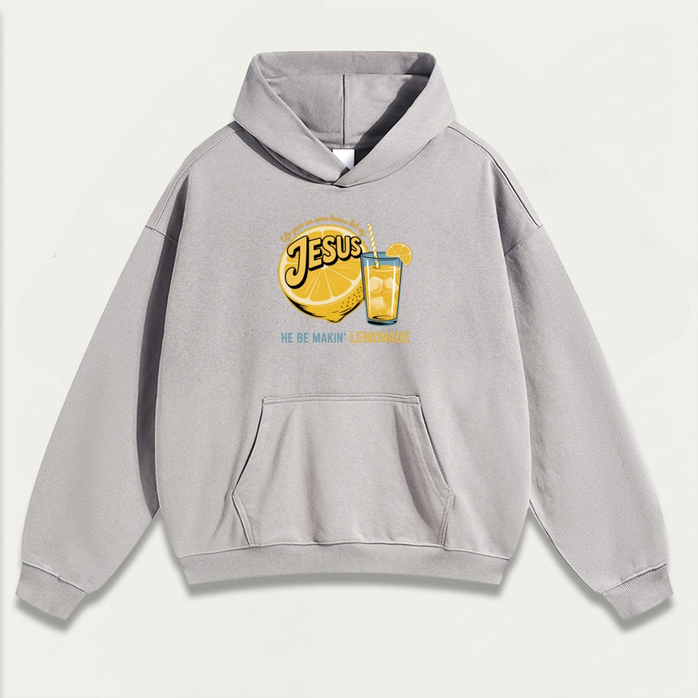 Jesus Lemon Heavyweight Hiking Hoodie-HikeVista