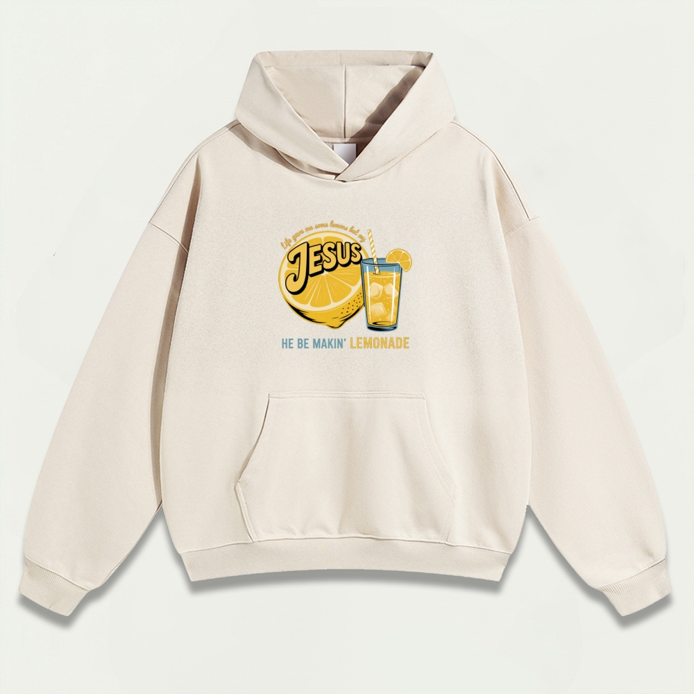 Jesus Lemon Heavyweight Hiking Hoodie-HikeVista