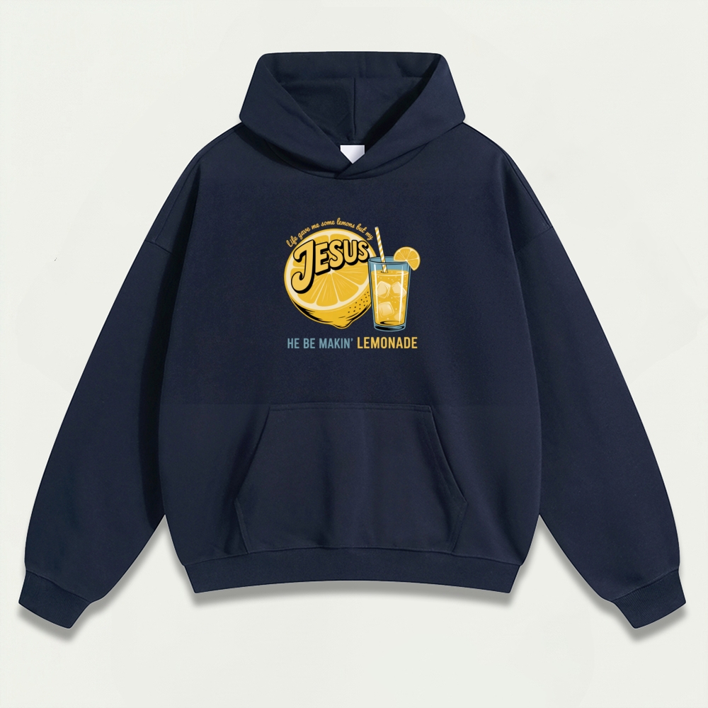 Jesus Lemon Heavyweight Hiking Hoodie-HikeVista