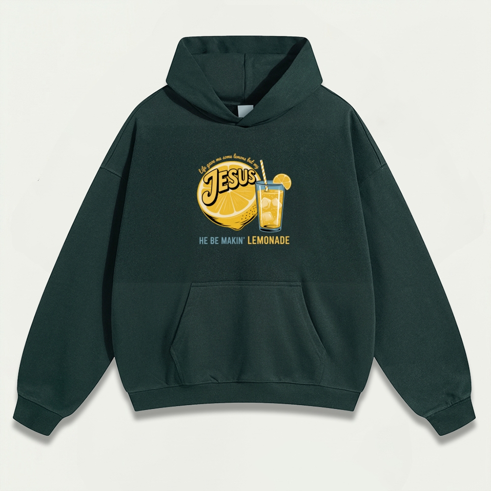 Jesus Lemon Heavyweight Hiking Hoodie-HikeVista