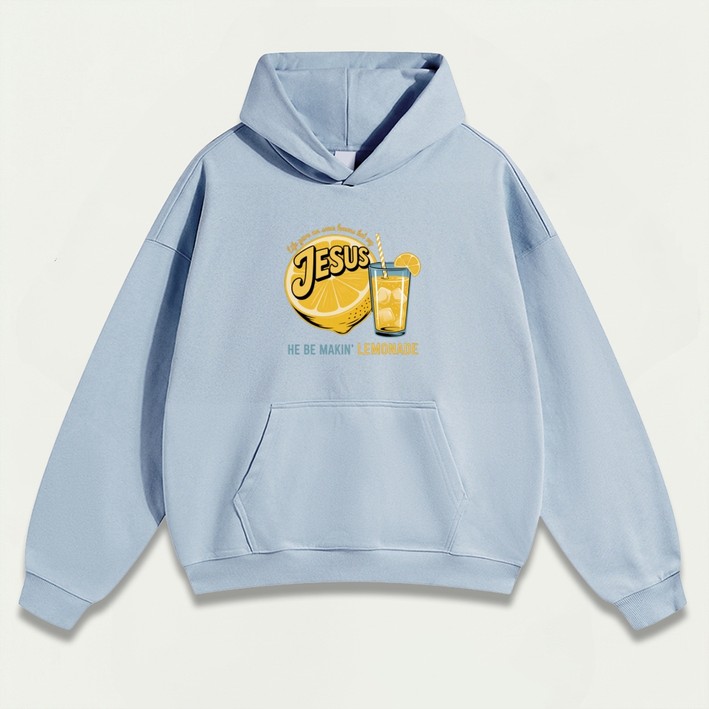 Jesus Lemon Heavyweight Hiking Hoodie-HikeVista