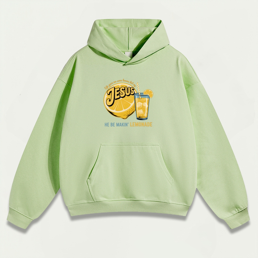 Jesus Lemon Heavyweight Hiking Hoodie-HikeVista