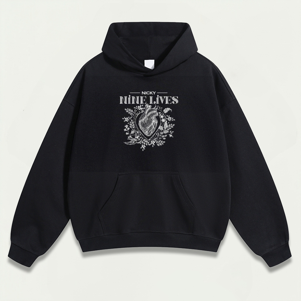 Heart Wildflowers Heavyweight Trail Hoodie-HikeVista