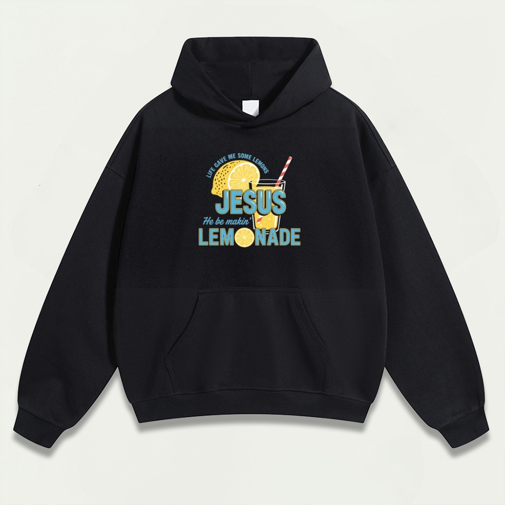 Jesus Lemon Heavyweight Hiking Hoodie-HikeVista