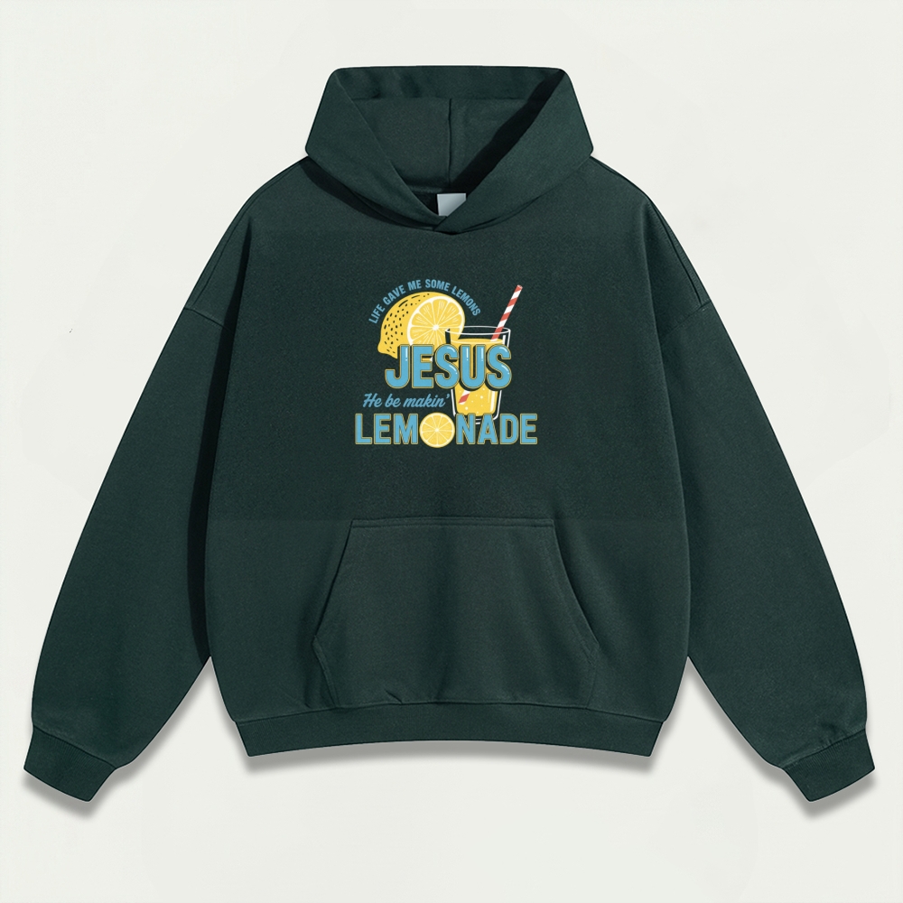 Jesus Lemon Heavyweight Hiking Hoodie-HikeVista