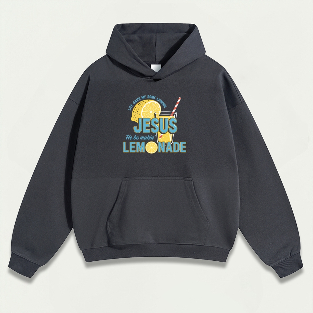Jesus Lemon Heavyweight Hiking Hoodie-HikeVista
