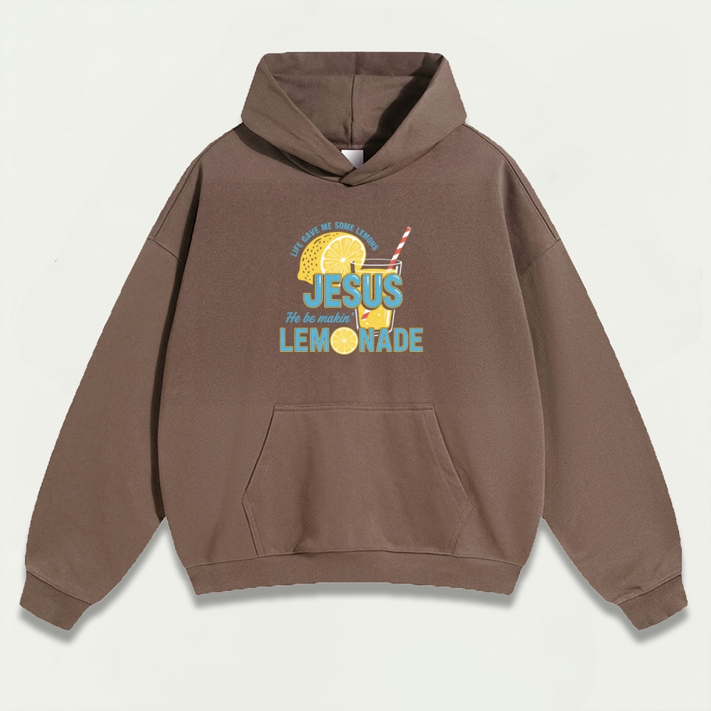Jesus Lemon Heavyweight Hiking Hoodie-HikeVista