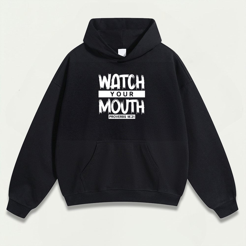 Watch Your Mouth Heavyweight Wisdom Hoodie-HikeVista