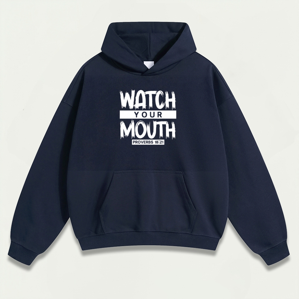 Watch Your Mouth Heavyweight Wisdom Hoodie-HikeVista