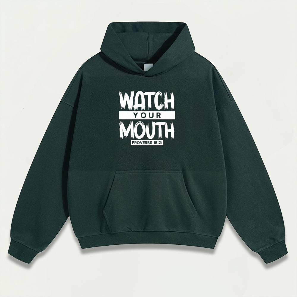 Watch Your Mouth Heavyweight Wisdom Hoodie-HikeVista