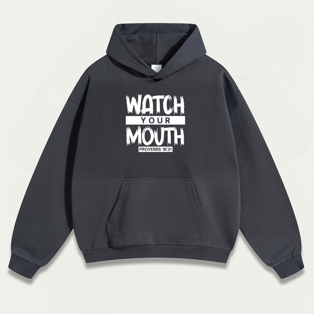 Watch Your Mouth Heavyweight Wisdom Hoodie-HikeVista