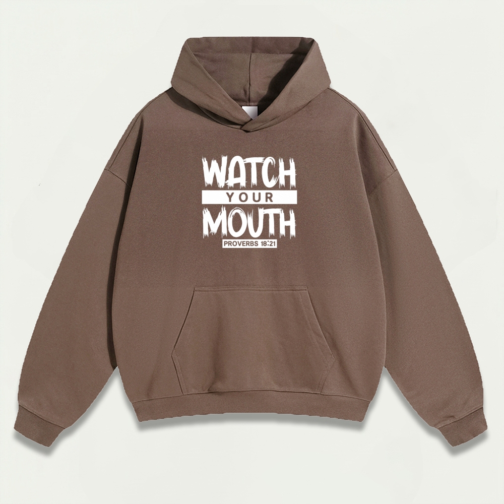 Watch Your Mouth Heavyweight Wisdom Hoodie-HikeVista