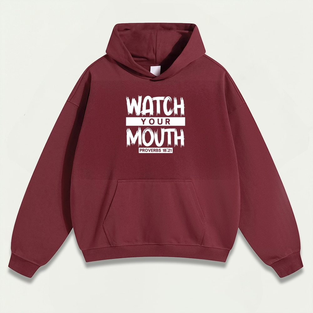 Watch Your Mouth Heavyweight Wisdom Hoodie-HikeVista