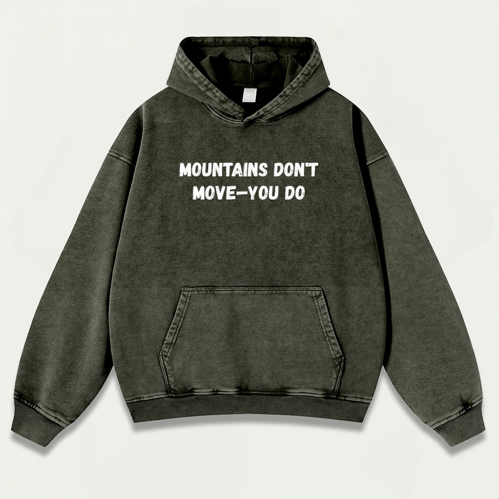 Mountains Don't Move-You Do Vintage Premium Heavyweight Trail Hoodie-HikeVista