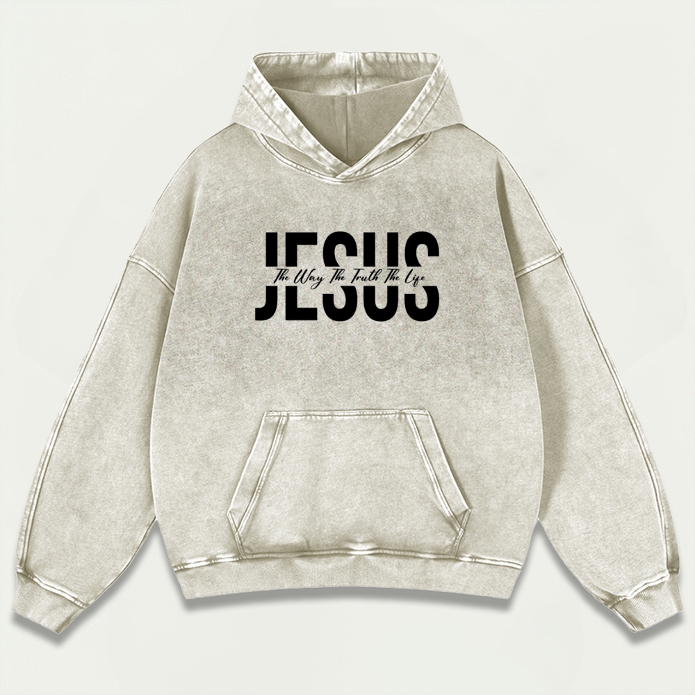 Jesus Vintage Premium Heavyweight Faith Hoodie-HikeVista