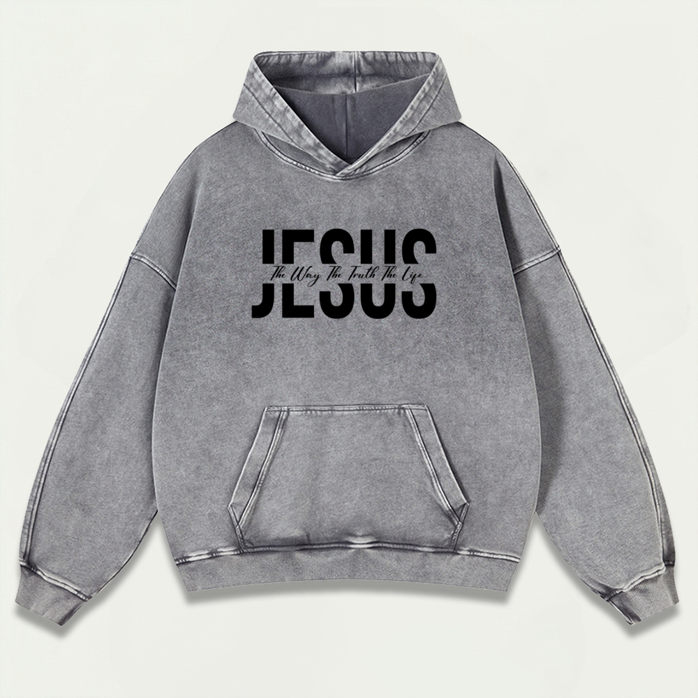 Jesus Vintage Premium Heavyweight Faith Hoodie-HikeVista