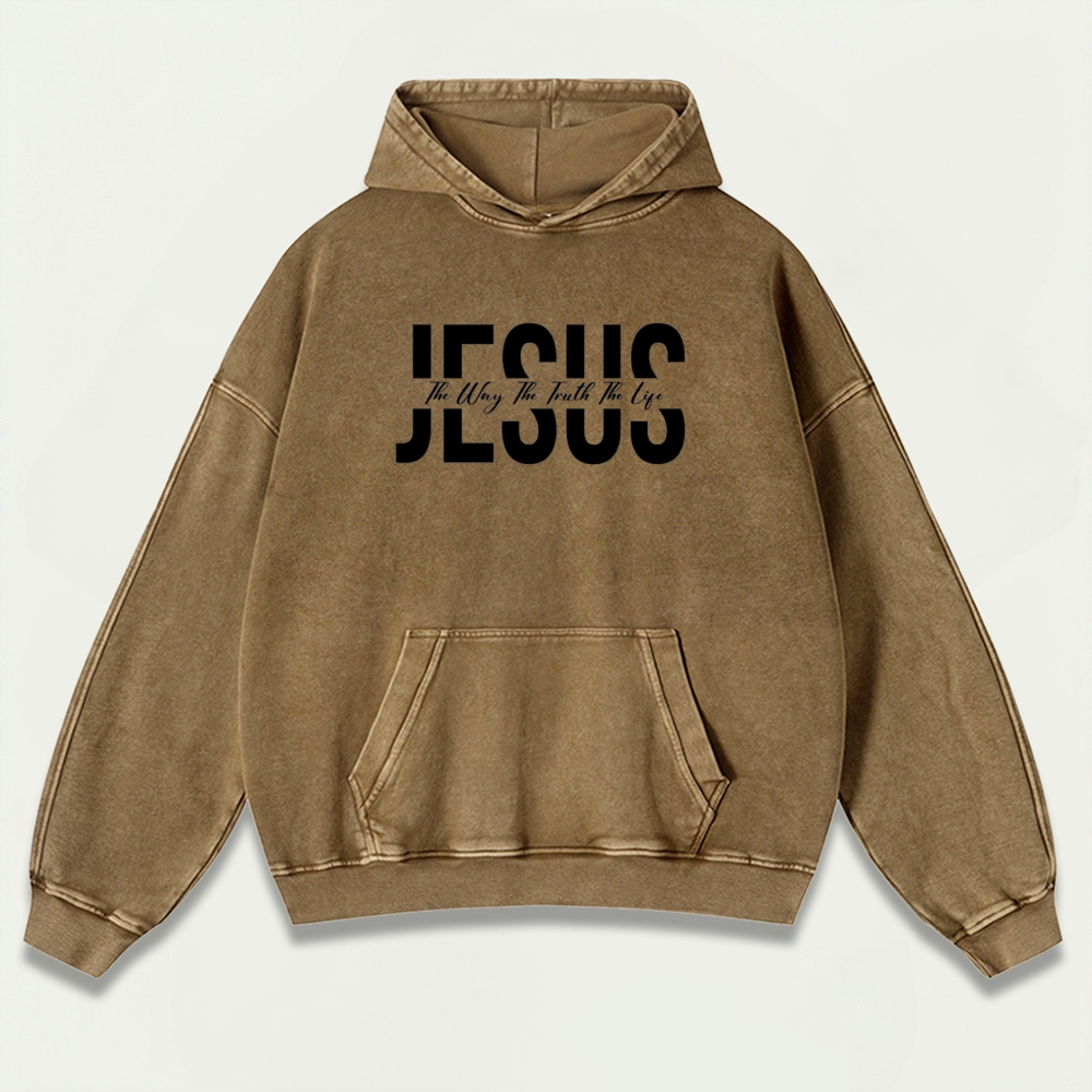 Jesus Vintage Premium Heavyweight Faith Hoodie-HikeVista