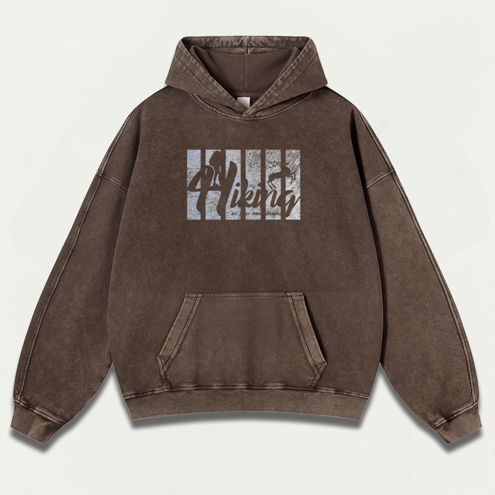 Hiking Vintage Premium Heavyweight Hoodie-HikeVista