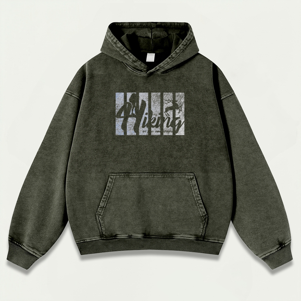 Hiking Vintage Premium Heavyweight Hoodie-HikeVista