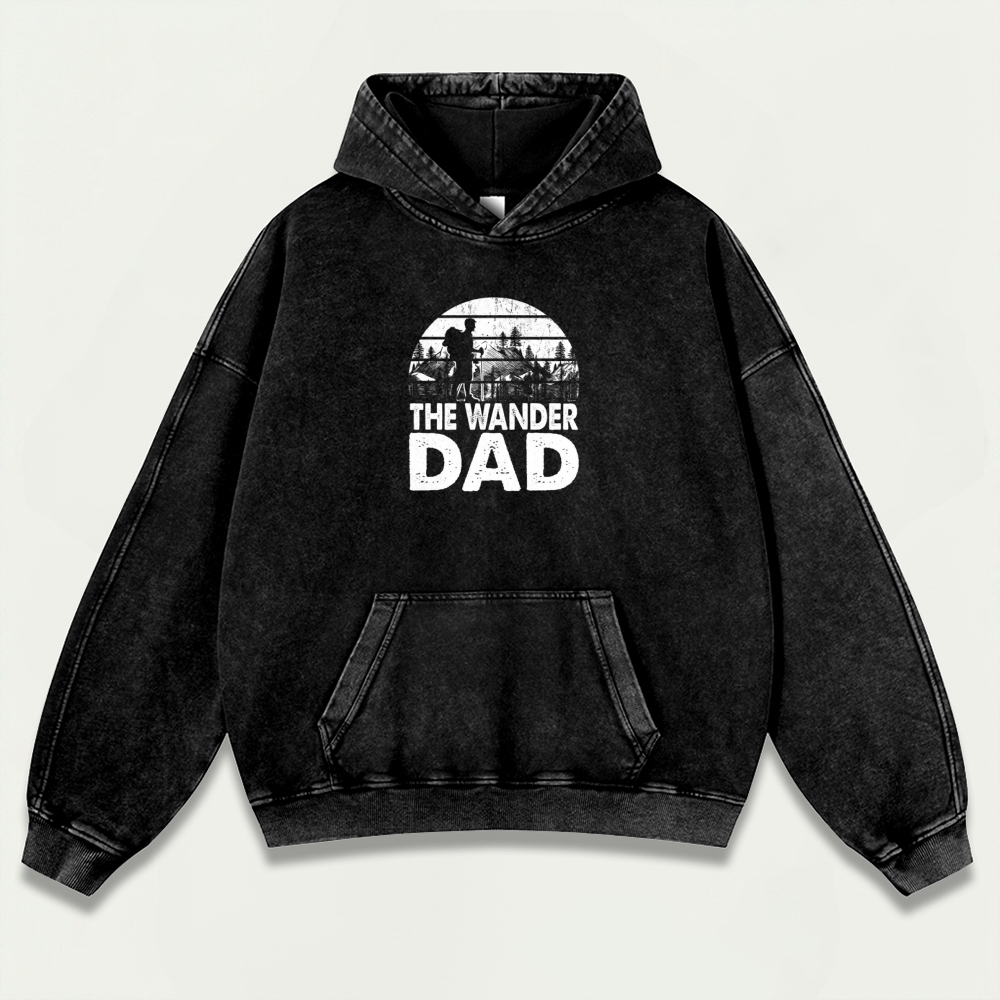 The Wander Dad Vintage Premium Heavyweight Trail Hoodie-HikeVista