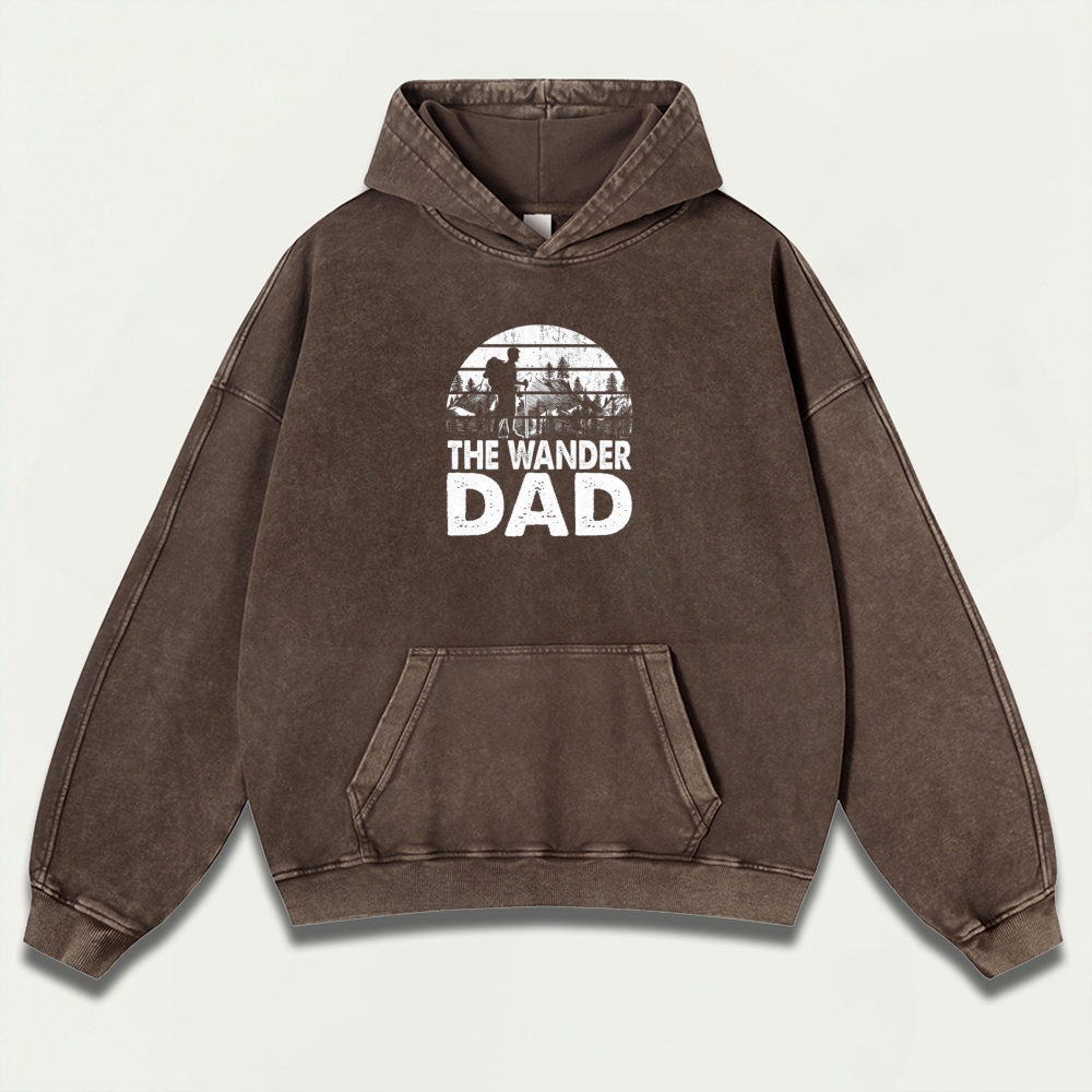 The Wander Dad Vintage Premium Heavyweight Trail Hoodie-HikeVista