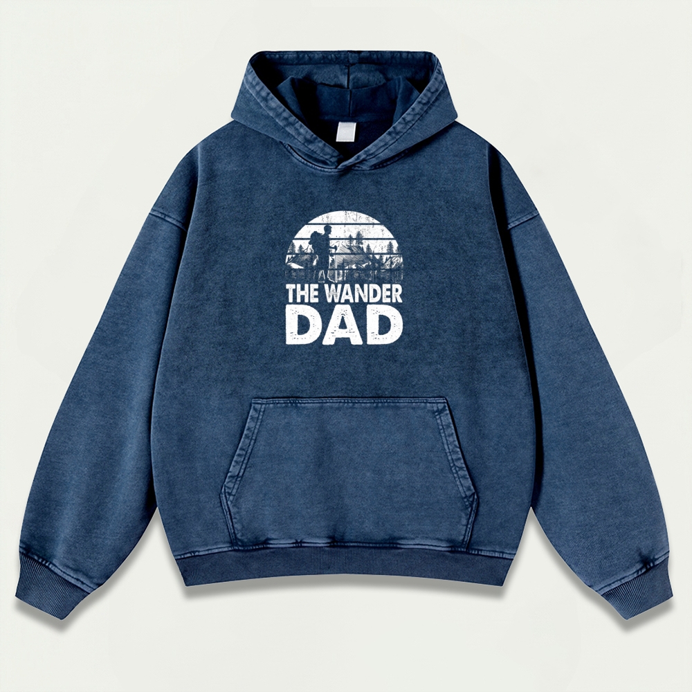 The Wander Dad Vintage Premium Heavyweight Trail Hoodie-HikeVista
