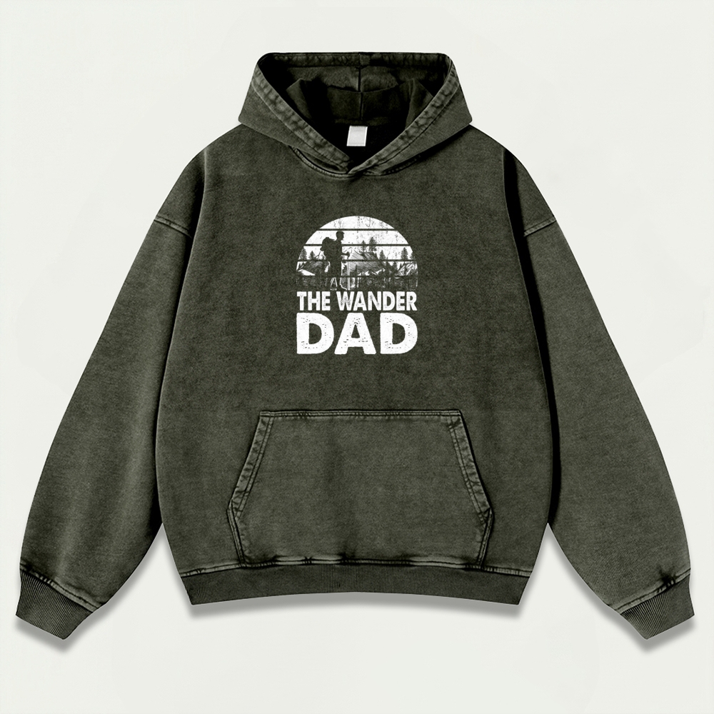 The Wander Dad Vintage Premium Heavyweight Trail Hoodie-HikeVista