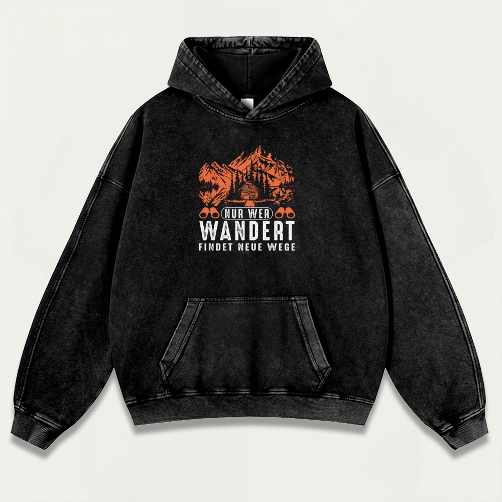 Forest Vintage Premium Heavyweight Hiking Hoodie-HikeVista