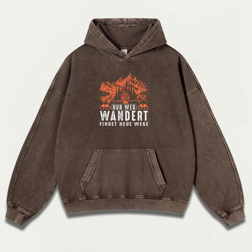 Forest Vintage Premium Heavyweight Hiking Hoodie-HikeVista