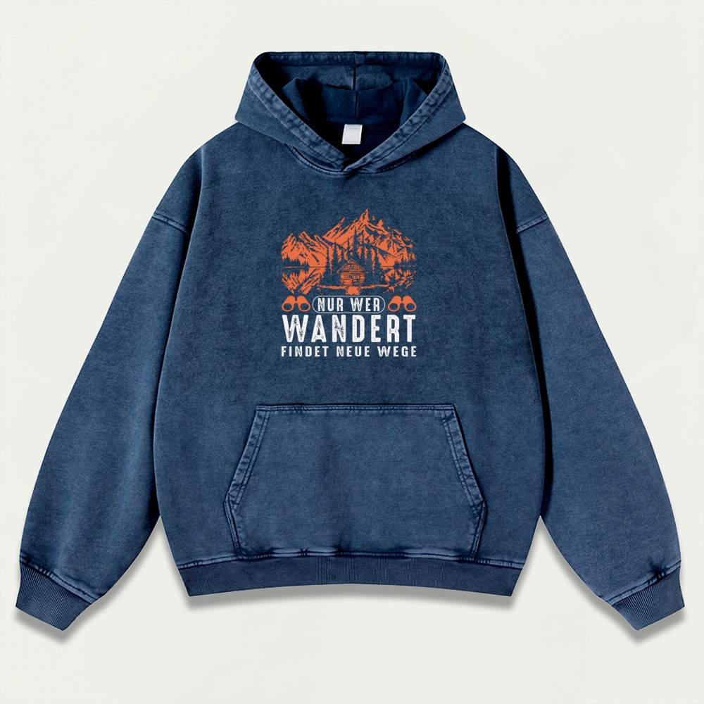 Forest Vintage Premium Heavyweight Hiking Hoodie-HikeVista