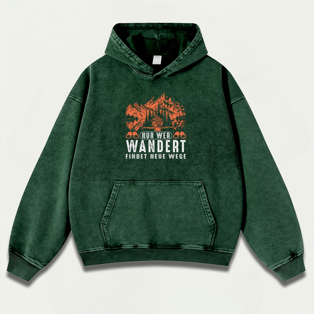 Forest Vintage Premium Heavyweight Hiking Hoodie-HikeVista