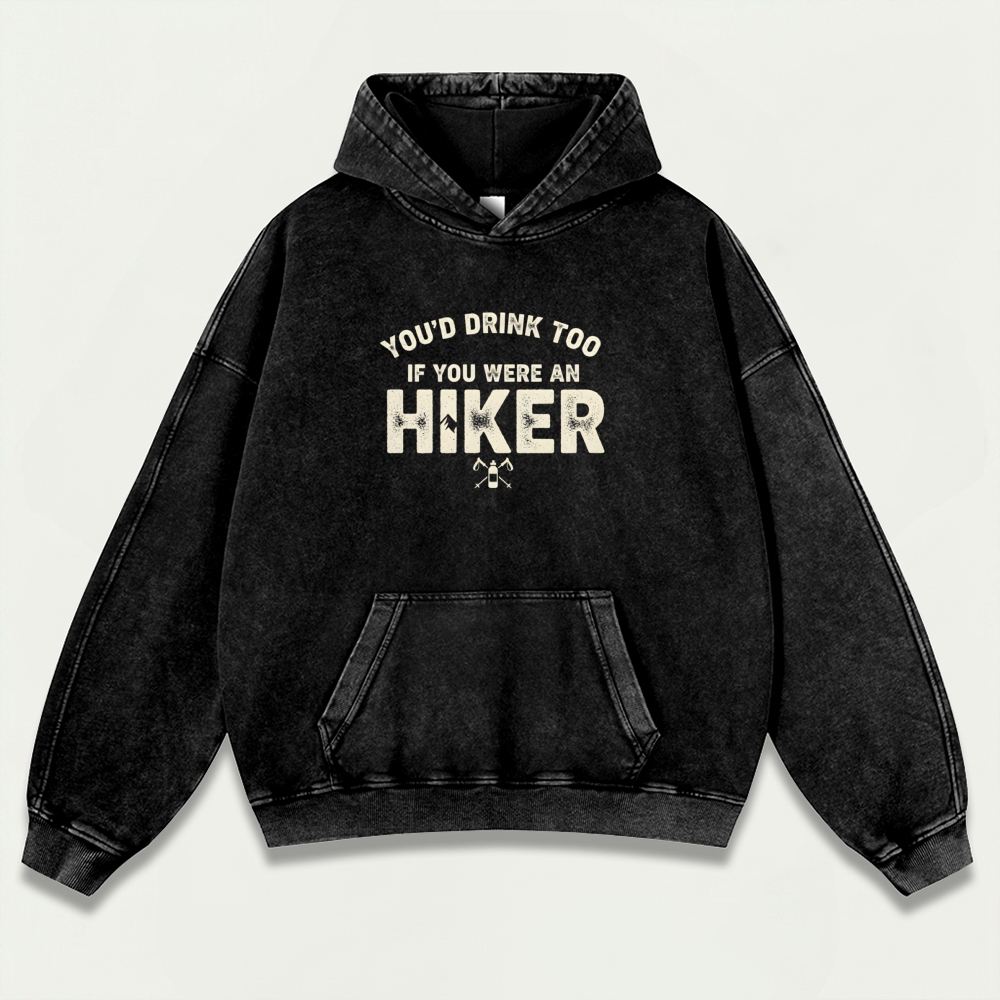 Hiker Vintage Premium Heavyweight Trail Hoodie-HikeVista