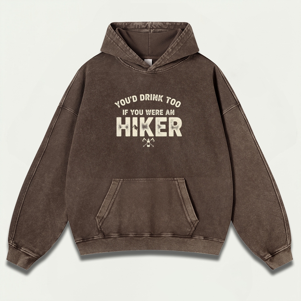 Hiker Vintage Premium Heavyweight Trail Hoodie-HikeVista