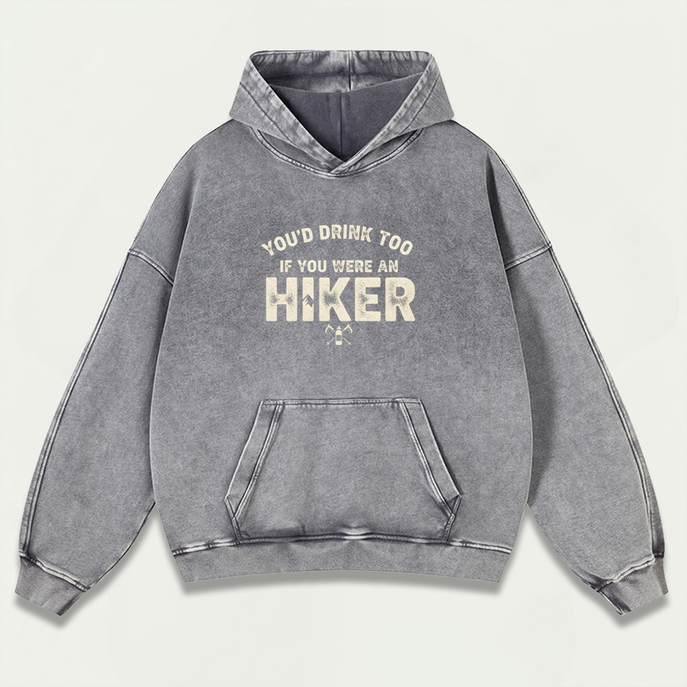 Hiker Vintage Premium Heavyweight Trail Hoodie-HikeVista