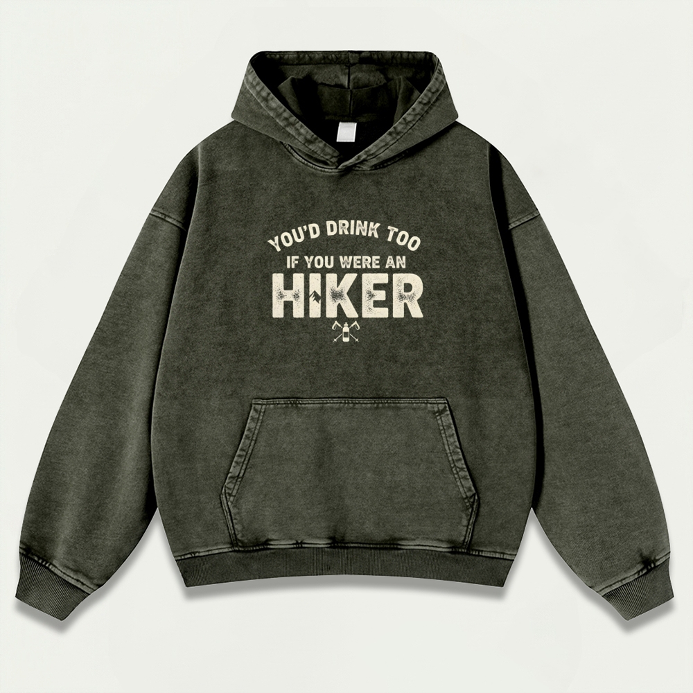 Hiker Vintage Premium Heavyweight Trail Hoodie-HikeVista