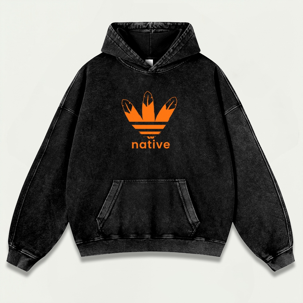 Native Vintage Premium Heavyweight Hiking Hoodie-HikeVista