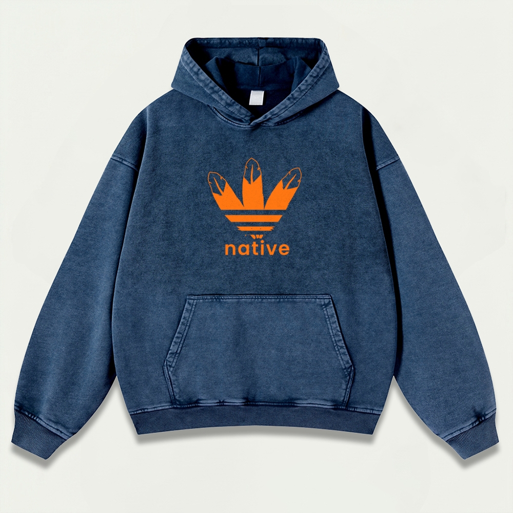 Native Vintage Premium Heavyweight Hiking Hoodie-HikeVista