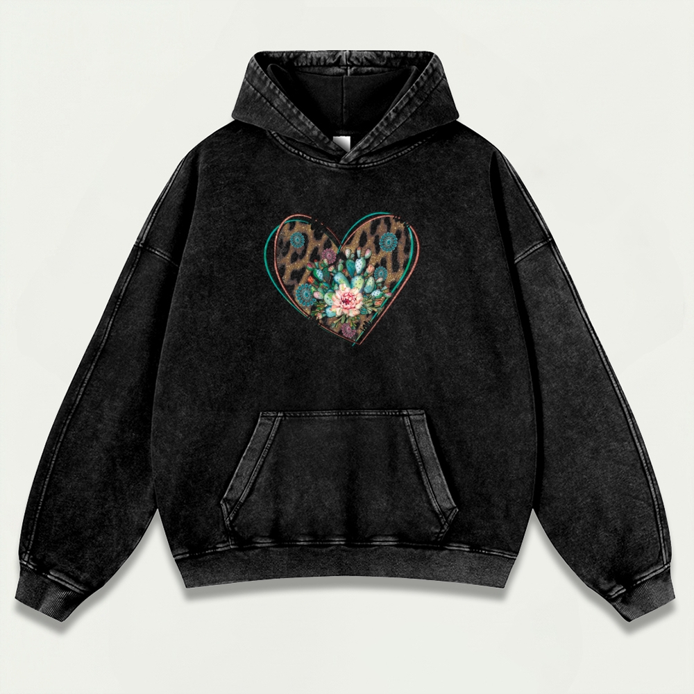 Western Love Vintage Premium Heavyweight Trail Hoodie-HikeVista
