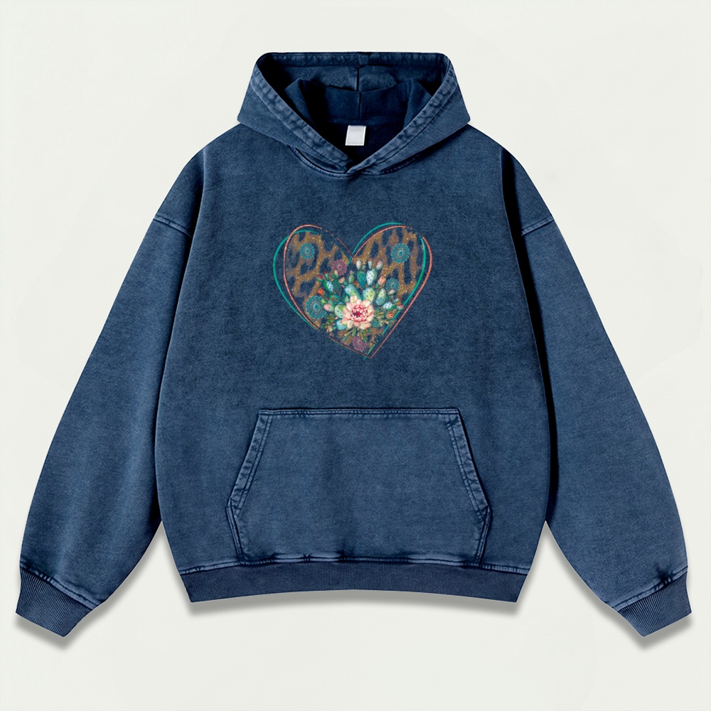 Western Love Vintage Premium Heavyweight Trail Hoodie-HikeVista
