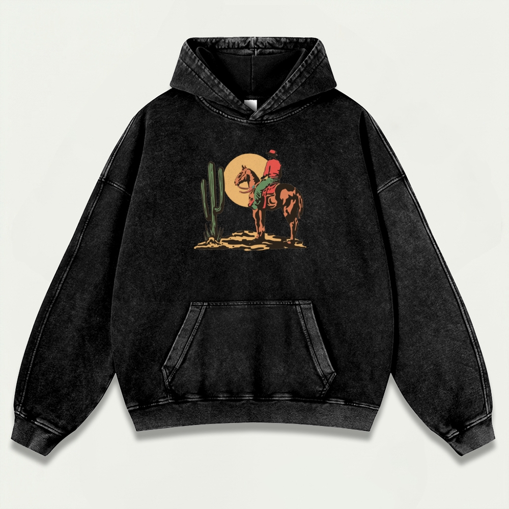 Western Ride Vintage Premium Heavyweight Trail Hoodie-HikeVista