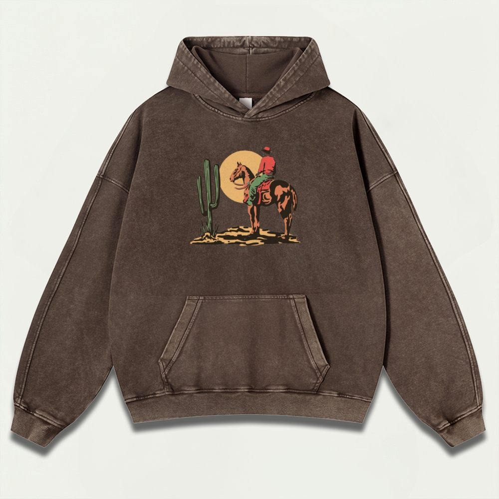 Western Ride Vintage Premium Heavyweight Trail Hoodie-HikeVista