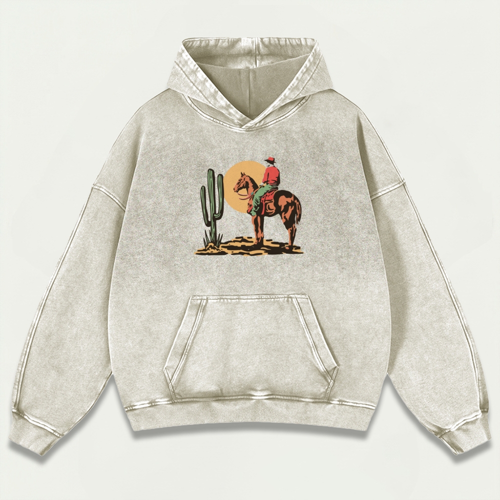Western Ride Vintage Premium Heavyweight Trail Hoodie-HikeVista