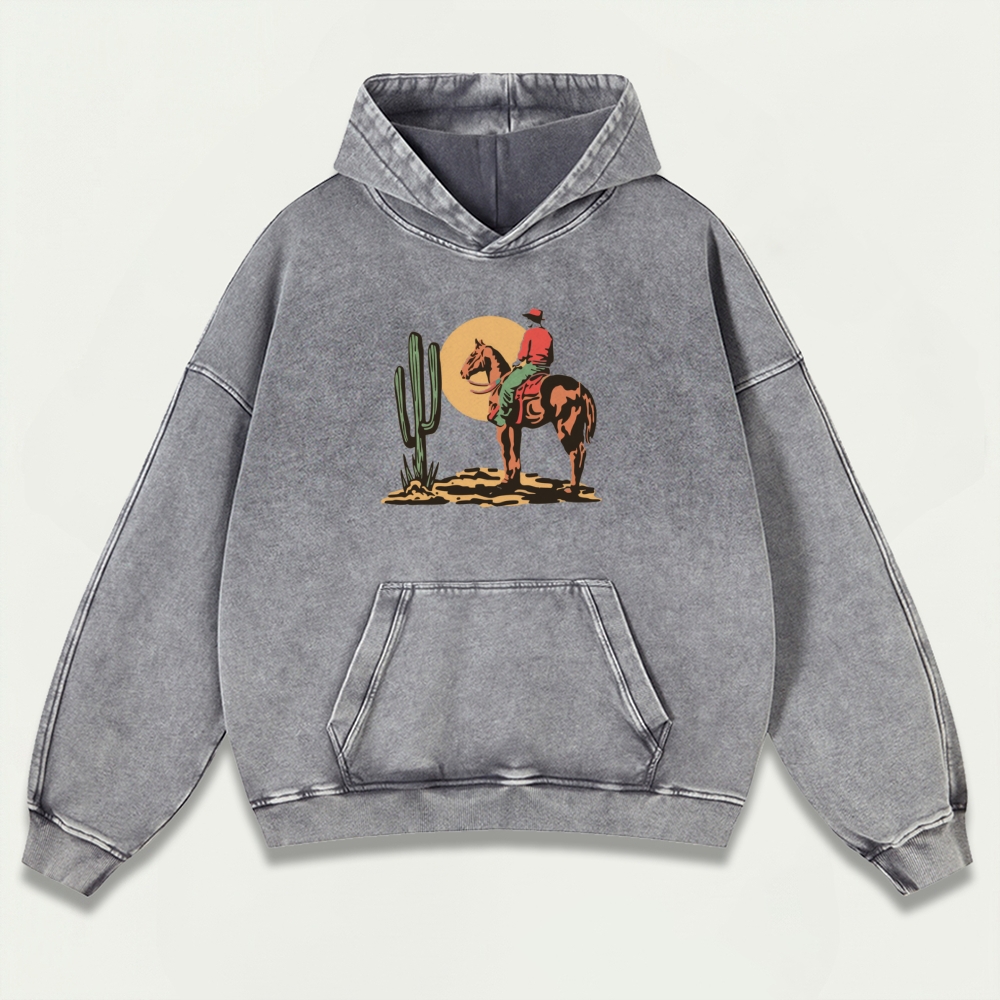 Western Ride Vintage Premium Heavyweight Trail Hoodie-HikeVista