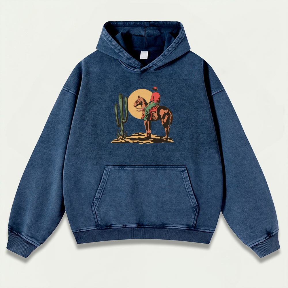 Western Ride Vintage Premium Heavyweight Trail Hoodie-HikeVista
