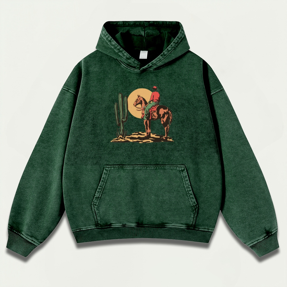 Western Ride Vintage Premium Heavyweight Trail Hoodie-HikeVista