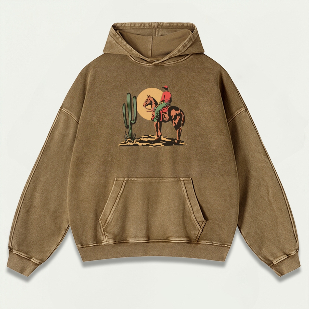 Western Ride Vintage Premium Heavyweight Trail Hoodie-HikeVista