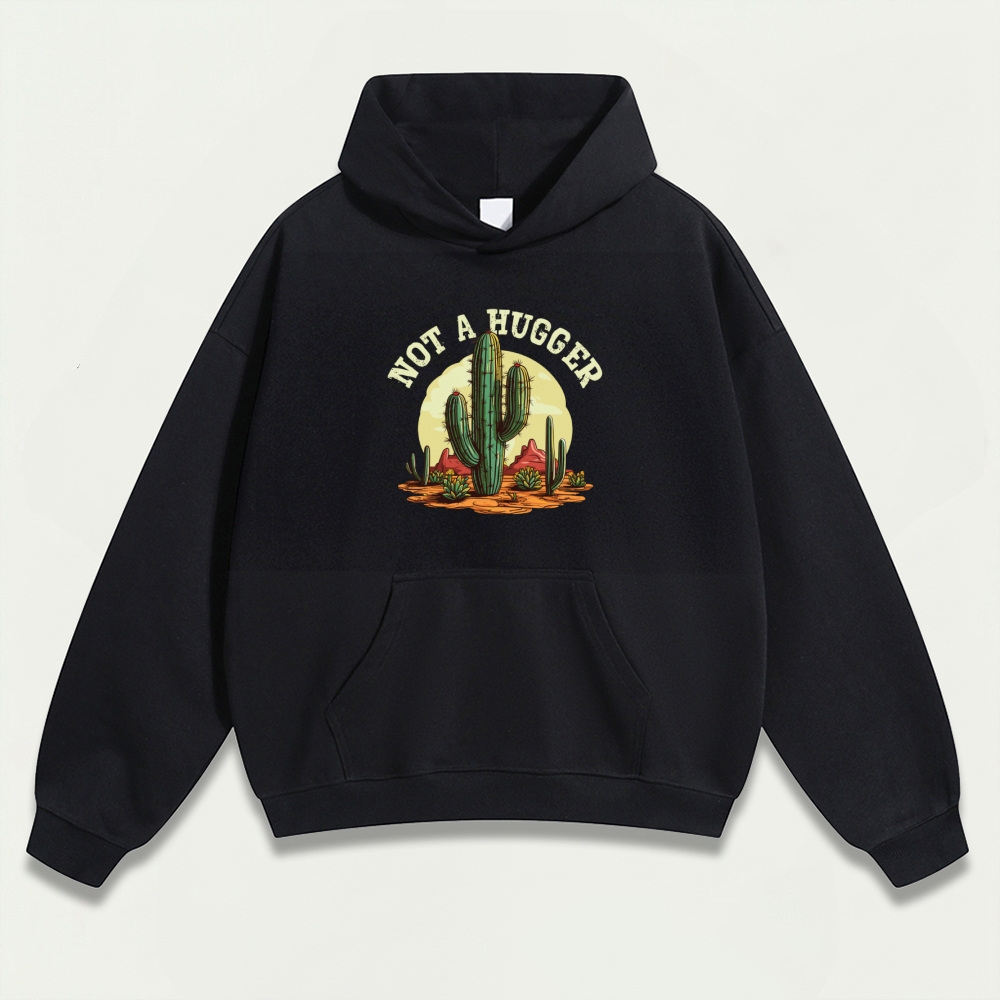 Western Cactus Heavyweight Hiking Hoodie-HikeVista