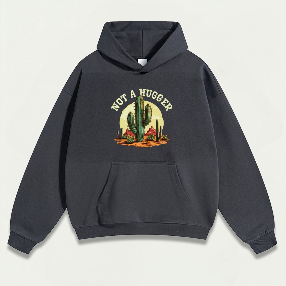 Western Cactus Heavyweight Hiking Hoodie-HikeVista