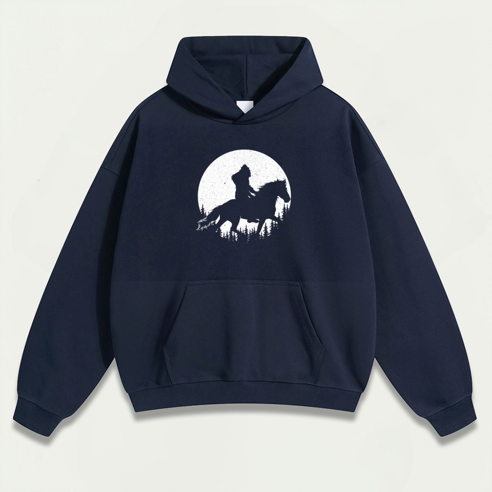 Western Ride Moon Heavyweight Hiking Hoodie-HikeVista