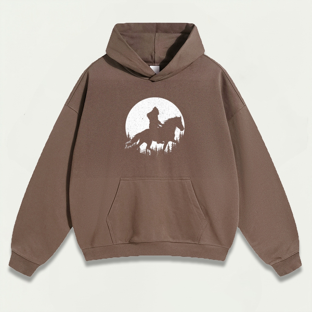 Western Ride Moon Heavyweight Hiking Hoodie-HikeVista